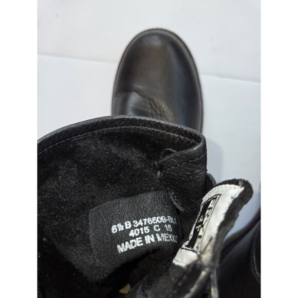 FRYE Womens Veronica Short Black Leather Pull-On Slouchy Boots Western US 6.5 B - Picture 14 of 16